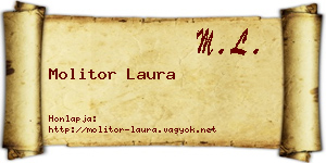 Molitor Laura névjegykártya